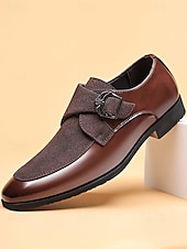 economico Scarpe da monaco-scarpe eleganti da uomo: classiche oxford marroni con dettagli brogue, perfette per matrimoni ed eventi formali