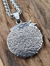 cheap Men's Jewelry-Men's Viking Style Alloy Necklace – Dragon and Wolf Pendant, Yin-Yang Design, Perfect for Casual Everyday Wear