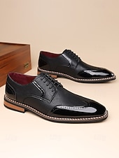 cheap Derby Shoes-Men's Brown Brogue Shoes – Classic and Elegant Design for Formal Occasions and Weddings