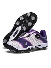 Χαμηλού Κόστους Ανδρικά Παπούτσια Γκολφ-Ανδρικά κόκκινα και μαύρα παπούτσια γκολφ – υψηλής ποιότητας συνθετικό δέρμα, αδιάβροχα, ιδανικά για γκολφ και ενεργό τρόπο ζωής σε εξωτερικούς χώρους