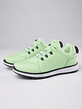 abordables Zapatos de Golf para Mujeres-Zapatos de golf rosas para mujer: zapatillas de golf elegantes y ligeras para mujer, suela amortiguadora para jugar al golf, entrenar, caminar y uso diario.