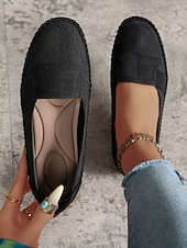 tanie Mokasyny i trzewiki damskie-Damskie kawowe slip-on mokasyny - miękkie wygodne płaskie buty do codziennego komfortu spacerów pracy podróży i codziennego noszenia
