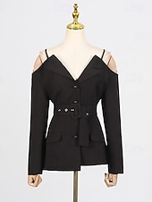 cheap Semi-formal / Cocktail-Two Piece A-Line Ankle Length Wedding Guest Dress Wedding Guest Dresses Elegant Daily Long Sleeve Spaghetti Strap Garden Party Wedding Guest with Strappy