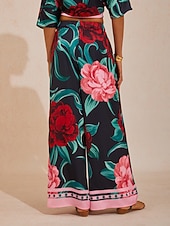 Недорогие Брюки-шелковистые атласные прямые брюки цвета изумрудной розы