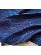 abordables Longitud a la altura del tobillo-Corte A Hasta el Tobillo Vestido Invitada Boda Vestido formal Vestido de noche Vestido de Madrina Sin Mangas Cuello vuelto holgado Elegante Vintage Formal Jacquard con Recogido