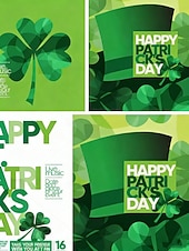 tanie Bluzki i koszule na Dzień Świętego Patryka-Dzień Św. Patryka Damskie Podkoszulek Koszulka Nadruk Graficzny koniczyna Moda Klasyczny Codzienny Bez rękawów W serek Zwykłe topy Codzienny Wyjściowe Weekend Zielony Lato Wiosna