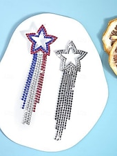 ieftine Cercei-1 pereche Cercei For Pentru femei Zilnic Stradă Festival Ștras Geometric Αστέρι