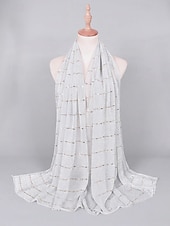 economico Matrimonio ACC-scialle da damigella d'onore da donna, può essere usato come sciarpa, disponibile in più colori, materiale in poliestere, design elegante per matrimoni e feste