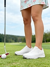 ieftine Încălțăminte de golf pentru femei-Pantofi de golf fără crampoane pentru femei – pantofi sport impermeabili, ușori, cu amortizare și aderență antiderapantă pentru femei, teren de golf, antrenament, sporturi în aer liber, călătorii și purtare zilnică