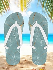 halpa miehet-miesten sinilehtiset varvastossut – trooppinen ja tyylikäs tyyli rantalomalle, saarihyppelylle ja rantaillallisille