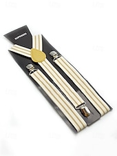 Недорогие Свадьба ACC-Регулируемые эластичные подтяжки для брюк, эластичные полиэстеровые Y-образные подтяжки, различные цвета, классический формальный стиль, идеально подходят для свадеб, Дня святого Валентина, вечеринок и повседневной носки.