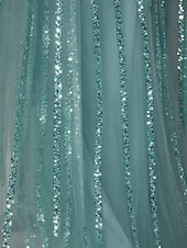  Sirena Tromba Strascico a Terra Perline ricamate Abito da invitata a nozze Abito Formale Abito da Sera Elegante Scintillante Stile Celebrità Senza Maniche Girocollo Festa serale Matrimonio Shiena