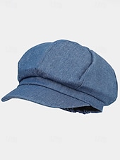 economico Cappelli da donna-berretto da donna in tessuto denim – vari colori, stile casual, perfetto per l'uso quotidiano e per i viaggi