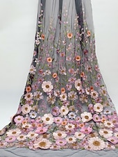 cheap Floor Length-A-Line Floor Length Mother of the Bride Dress Half Sleeve V Neck Elegant Vintage Formal Lace Tulle with 3D Flowers Embroidery Flower