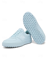 tanie Męskie buty golfowe-Męskie niebieskie buty golfowe, lekka, amortyzowana podeszwa, przewiewna cholewka, sportowy styl do gry na polach golfowych i na świeżym powietrzu