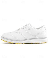 voordelige Heren Golf Schoenen-Rode en witte golfschoenen voor heren, ademend bovenwerk met gripvaste buitenzool, lichtgewicht en comfortabel, ideaal voor golfers en buitensporters.