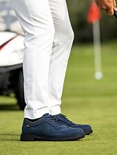 economico Scarpe da Golf da Uomo-Per uomo Vintage Sportivo Casual All'aperto Golf Microfibra Confortevole Allacciatura Nero Bianco Giallo Estate Primavera Autunno