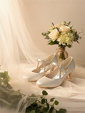 cheap Mother of Bride/Groom-Women's Green Kitten Heels with Buckle – Round Toe Low Heel Elegant Mary Jane Pumps for Indoor Church Weddings, Mother of the Bride &amp; Sophisticated Ladies
