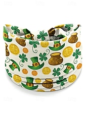 billiga Tillbehör-Damhårband med polyestertryck, flermönster med shamrockmönster för St. Patricks dag, stretchig och andningsbar festivalstil för högtidsfiranden, parader och vardagskläder