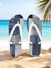 halpa miehet-miesten sinilehtiset varvastossut – trooppinen ja tyylikäs tyyli rantalomalle, saarihyppelylle ja rantaillallisille