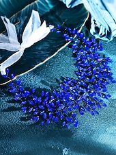 economico Matrimonio ACC-Cintura da donna con zirconi e cristalli in poliestere – vari colori, design elegante – perfetta per matrimoni ed eventi serali