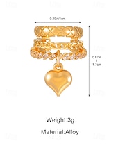 voordelige Valentijnsdag-Verstelbare oormanchetten voor dames met hartjesmotief, gestapelde oorbellen van goud- en zilverkleurige legering, modieuze sieraden zonder gaatjes, perfect als Valentijnsdate of -cadeau.