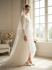 tanie Panna młoda-Damskie, koronkowe, kości słoniowej, sandały na niskim obcasie typu Mary Jane z klamrą i okrągłym noskiem, eleganckie, ślubne czółenka na śluby w pomieszczeniach, oficjalne przyjęcia i romantyczne panny młode