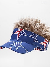 abordables Accessoires-Casquette à visière Drapeau Américain Étoiles et rayures Rétro Vintage Drôle Patriotique 1776-2026 pour Unisexe Adulte Impression 3D  pour Jour de l'Indépendance / 4 Juillet 4 Juillet Extérieur