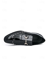 ieftine Mocasini-Mocasini aurii pentru bărbați – pantofi eleganți cu cataramă decorativă, ideali pentru evenimente formale, petreceri și nunți