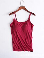 tanie Topy-Damskie Piżama Gorset profilujący Moda Codzienny Czyste kolory Koronka Codzienny Dom Urlop Bez rękawów Paski Czarny Biały Jasnozielony Wino Czerwona róża Lato Wiosna Jesień Regularny