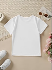 economico Cartone animato 3D della ragazza-San Valentino Ragazze 3D Cuore Grafico Auto Maglietta Manica Corta Stampa 3D Estate Primavera Sport Moda Streetwear Bambini 4-12 Anni Girocollo Casuale Quotidiano All'aperto Vestibilità regolare