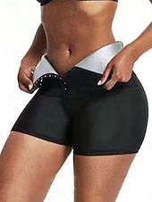 cheap Control Panties-Women's Shapewear Fashion Sweet Pure Color Patchwork Shorts Vacation Street Going out Blue Silver Spring Fall Tailored Fit
