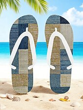 halpa miehet-miesten sinilehtiset varvastossut – trooppinen ja tyylikäs tyyli rantalomalle, saarihyppelylle ja rantaillallisille