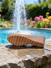 cheap Wedge Sandals-Women's Casual Daily Travel Wedge Open Toe Casual PVC Slip-on Beige