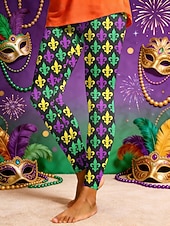 economico Abbigliamento femminile per il Carnevale-Per donna Leggings Attivo Vacanza Moda Lunghezza intera Vita AltaPantsCarnevale Grafico Geometrico Stampato Taglio alto Comodità All'aperto Confortevole Elasticizzato Vacanza Formale Streetwear