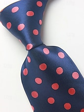 cheap Wedding Accessories-Men's Polyester Polka Dot Necktie, Multi-Color Classic Dot Pattern Tie, Elegant Slim Style for Groomsmen, Weddings, Formal Dinners, Banquets &amp; Business Events