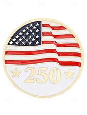  סט סיכות דש פטריוטיות לגברים, חבילה של 4 תגי אמייל מסגסוגת, עיצובים לדגל אמריקאי ולציון יום השנה ה-250 לארה"ב לציון יום השנה ה-250, יום העצמאות, מצעדים ואירועים רשמיים