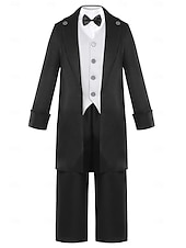  Set 250e anniversaire des États-Unis Rétro Vintage Médiéval Tenues Manches longues Lincoln Déguisement Garçons Costume de Carnaval Carnaval Jour de l'indépendance Mascarade 4 juillet Enfant Costume