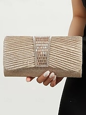 お買い得  結婚 ACC-女性用スパンコール付きポリエステル製イブニングクラッチ - マルチカラー - チェーンストラップ - 結婚式やパーティーに最適