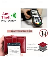 Недорогие Кошельки-Женский кошелек из натуральной кожи с защитой от RFID, вместительный, на молнии, для нескольких карт, классический стиль, разноцветный, идеально подходит для повседневного использования, путешествий, покупок и в качестве подарка.