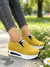 economico Sneakers da donna-scarpe da ginnastica slip-on verdi da donna per il giorno di San Patrizio: scarpe da passeggio leggere con plateau per le celebrazioni dei festival irlandesi, sfilate, feste, viaggi e abbigliamento quotidiano