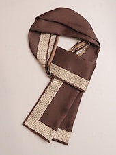 お買い得  メンズネクタイ＆蝶ネクタイ-メンズペイズリープリントスカーフ、マルチカラーパターンのポリエステル軽量ネックスカーフ、男性用のクラシックでエレガントなスタイル、普段着、ビジネスカジュアル、パーティー、季節のスタイリングに最適