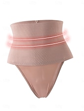 billiga Shapingtrosor-Dam Shapewear Aktiv Ledigt Komfort Ren färg Lappverk G-string Dagligen Hem Semester Svart Kaki Sommar Vår Smal