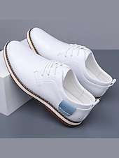 Χαμηλού Κόστους Παπούτσια Σαλονιού-Ανδρικά casual μπλε παπούτσια oxford – άνετα παπούτσια με κορδόνια και μαλακό άνω μέρος, ιδανικά για καθημερινή χρήση, εργασία και casual εξόδους και γάμους.