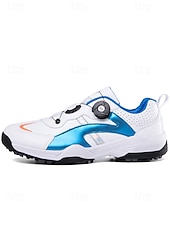 economico Scarpe da Golf da Uomo-scarpe da golf da uomo blu e bianche, leggere, comode, dal design elegante, perfette per il golf e le feste all'aperto