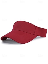 preiswerte Zubehör-Damen-Visierkappe aus Polyester mit verstellbarem Schirm, in verschiedenen Farben erhältlich, perfekt für den St. Patrick's Day und sportliche Aktivitäten im Alltag.