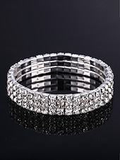 levne Svatba ACC-Dámský náramek na kotník s křišťálovými kamínky, materiál slitina s možností výběru šířky, elegantní třpytivý styl pro svatby, večírky, večerní akce a formální příležitosti