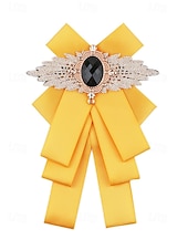 voordelige Huwelijk ACC-Polyester vlinderdas voor heren met broche, verkrijgbaar in diverse kleuren, elegante stijl voor bruiloften en formele gelegenheden.