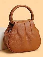 economico Borsette e borse tote-borsa da donna in similpelle – vari colori, elegante manico rotondo, resistente e spaziosa – perfetta per outfit casual di tutti i giorni e da sera