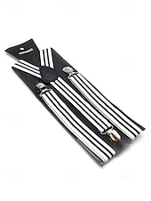 Недорогие Свадьба ACC-Регулируемые эластичные подтяжки для брюк, эластичные полиэстеровые Y-образные подтяжки, различные цвета, классический формальный стиль, идеально подходят для свадеб, Дня святого Валентина, вечеринок и повседневной носки.